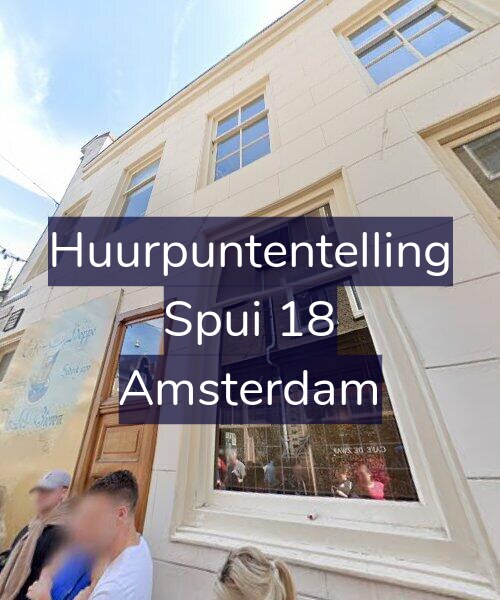 Foto gevel Huurpuntentelling voor Spui 18, Amsterdam