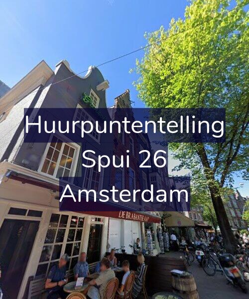 Foto gevel Huurpuntentelling voor Spui 26, Amsterdam