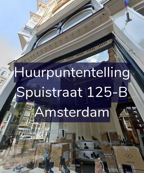 Foto gevel Huurpuntentelling voor Spuistraat 125-B, Amsterdam