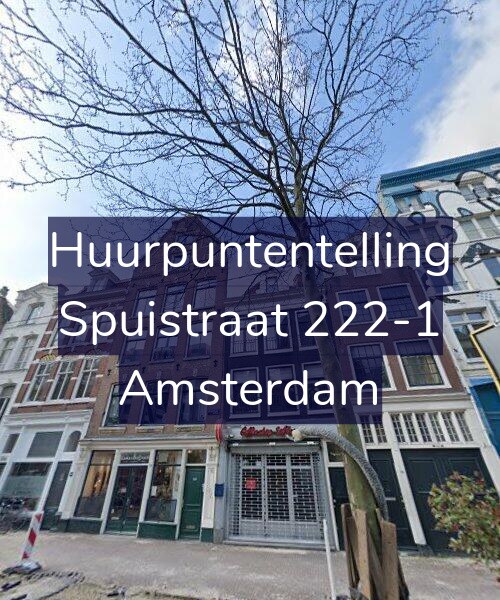 Foto gevel Huurpuntentelling voor Spuistraat 222-1, Amsterdam