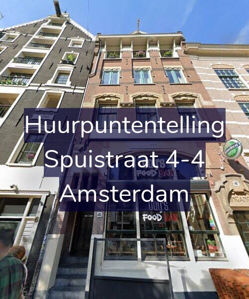 Foto gevel Huurpuntentelling voor Spuistraat 4-4, Amsterdam