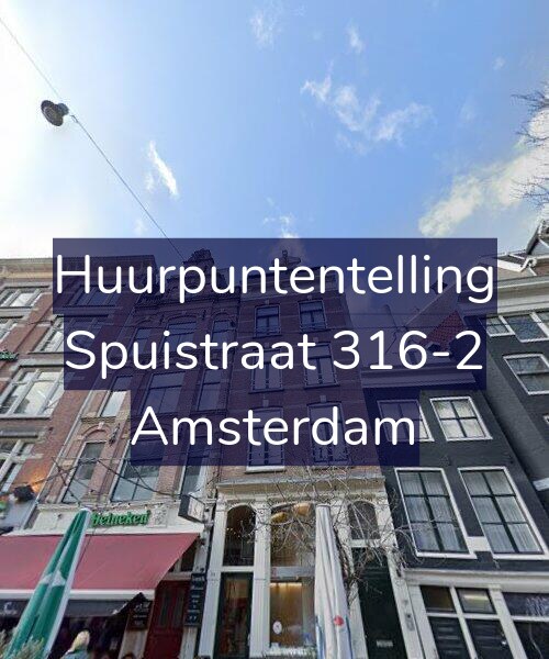 Foto gevel Huurpuntentelling voor Spuistraat 316-2, Amsterdam