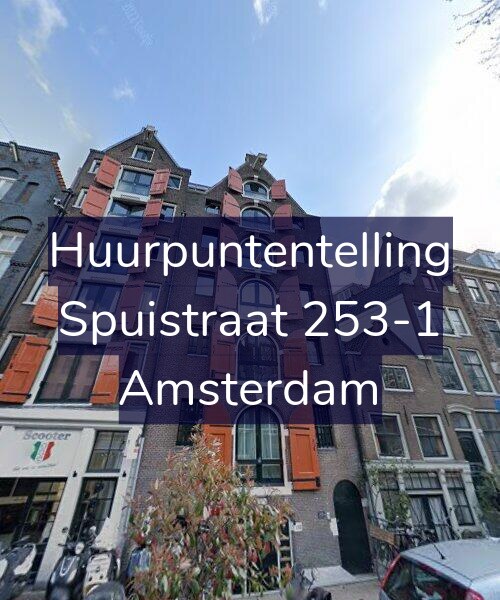 Foto gevel Huurpuntentelling voor Spuistraat 253-1, Amsterdam