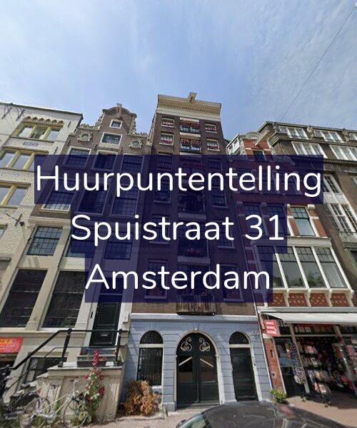 Foto gevel Huurpuntentelling voor Spuistraat 31, Amsterdam