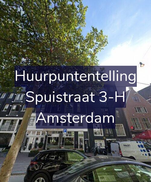 Foto gevel Huurpuntentelling voor Spuistraat 3-H, Amsterdam