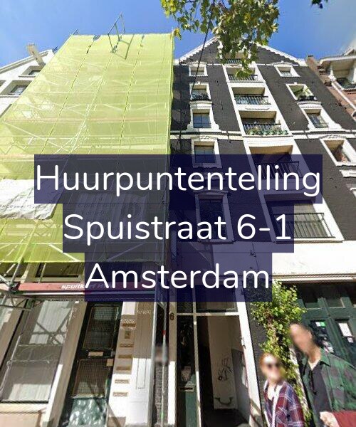 Foto gevel Huurpuntentelling voor Spuistraat 6-1, Amsterdam