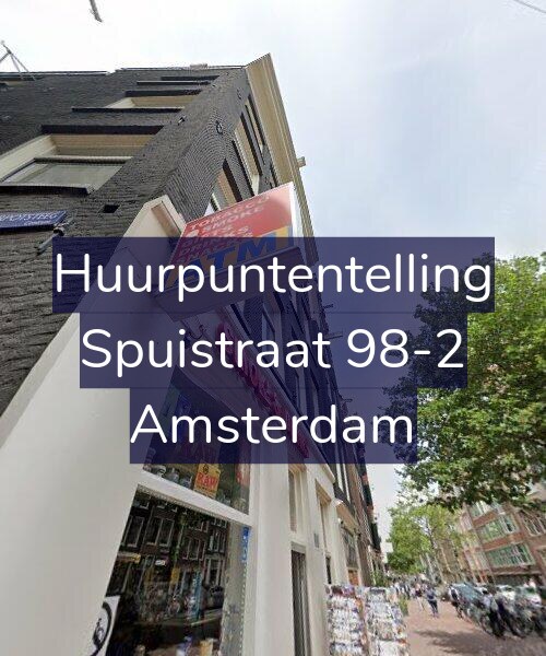 Foto gevel Huurpuntentelling voor Spuistraat 98-2, Amsterdam