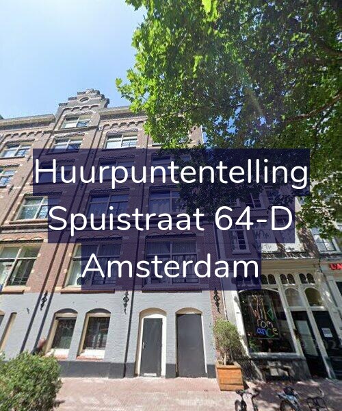 Foto gevel Huurpuntentelling voor Spuistraat 64-D, Amsterdam