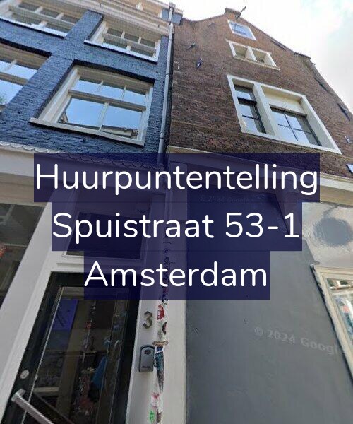 Foto gevel Huurpuntentelling voor Spuistraat 53-1, Amsterdam