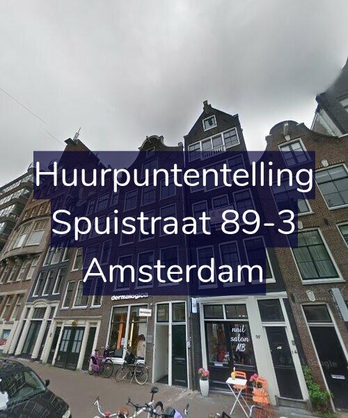 Foto gevel Huurpuntentelling voor Spuistraat 89-3, Amsterdam