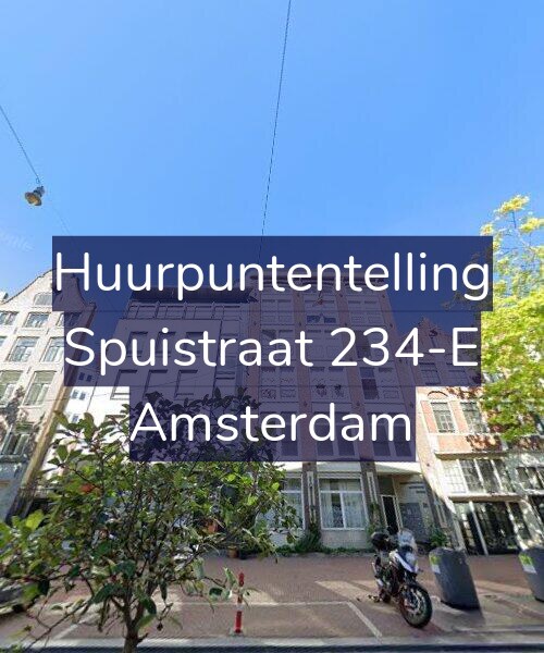 Foto gevel Huurpuntentelling voor Spuistraat 234-E, Amsterdam
