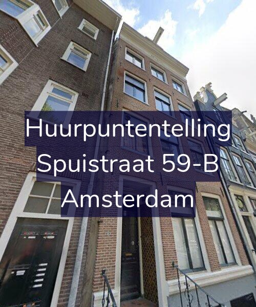 Foto gevel Huurpuntentelling voor Spuistraat 59-B, Amsterdam