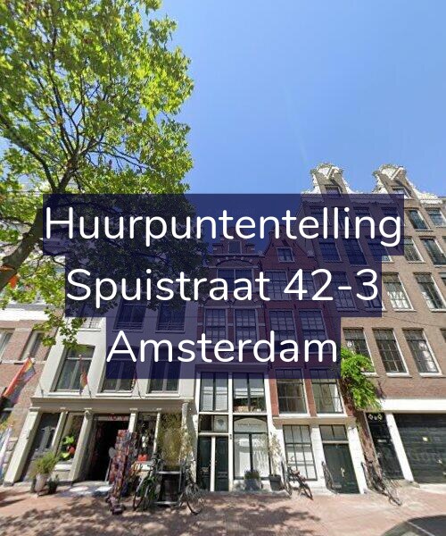 Foto gevel Huurpuntentelling voor Spuistraat 42-3, Amsterdam