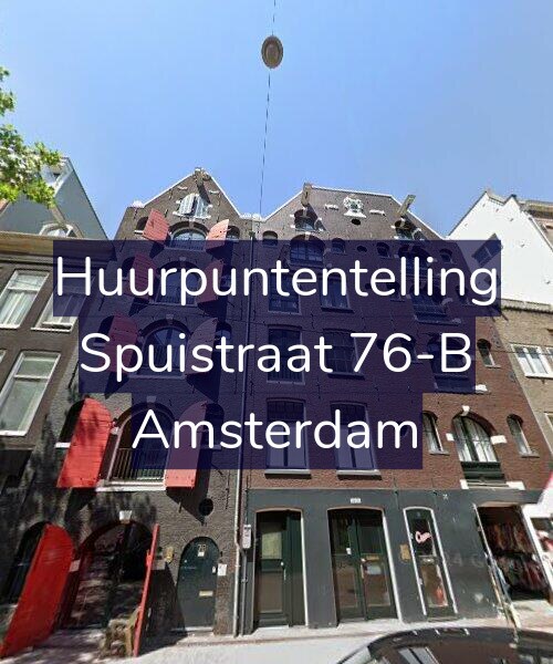 Foto gevel Huurpuntentelling voor Spuistraat 76-B, Amsterdam