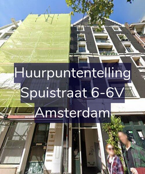Foto gevel Huurpuntentelling voor Spuistraat 6-6V, Amsterdam