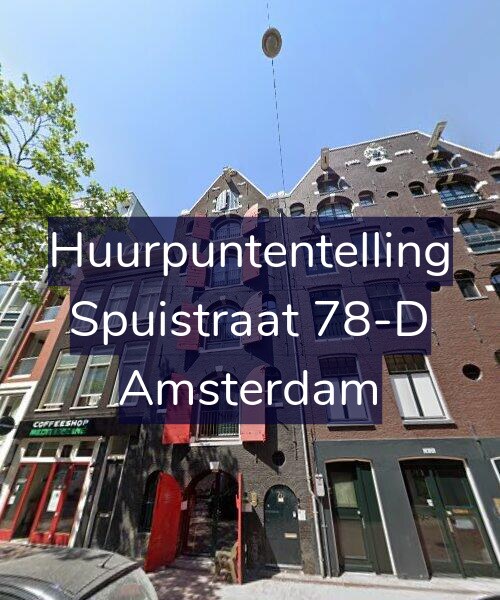 Foto gevel Huurpuntentelling voor Spuistraat 78-D, Amsterdam