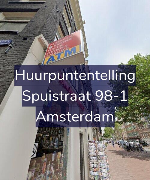 Foto gevel Huurpuntentelling voor Spuistraat 98-1, Amsterdam