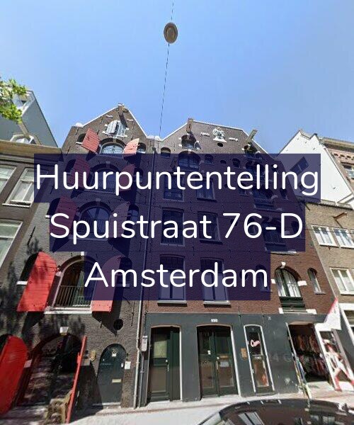 Foto gevel Huurpuntentelling voor Spuistraat 76-D, Amsterdam
