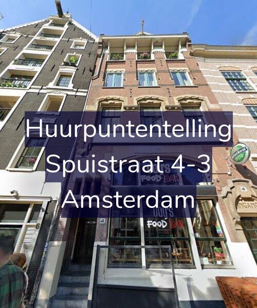 Foto gevel Huurpuntentelling voor Spuistraat 4-3, Amsterdam
