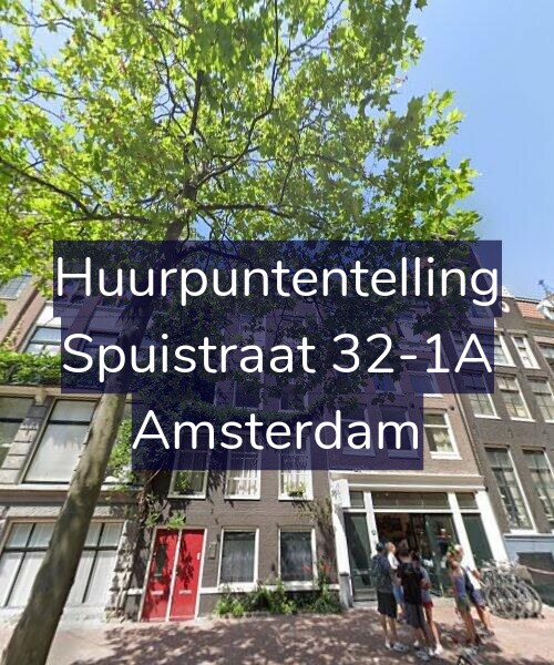 Foto gevel Huurpuntentelling voor Spuistraat 32-1A, Amsterdam