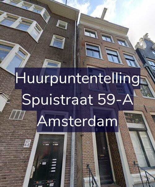 Foto gevel Huurpuntentelling voor Spuistraat 59-A, Amsterdam