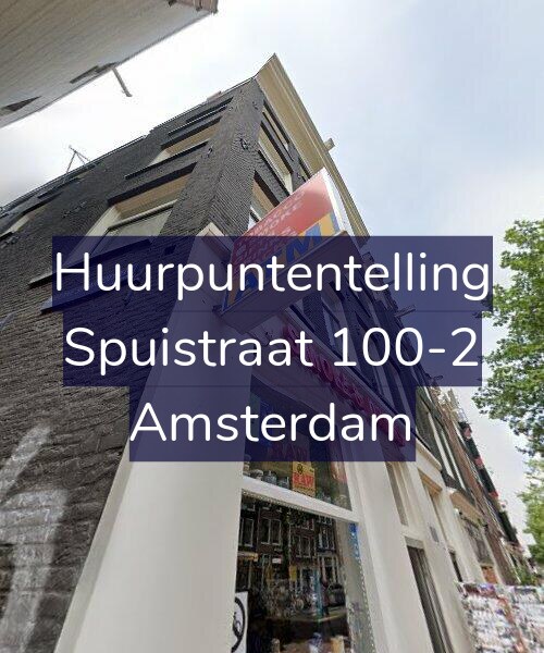 Foto gevel Huurpuntentelling voor Spuistraat 100-2, Amsterdam