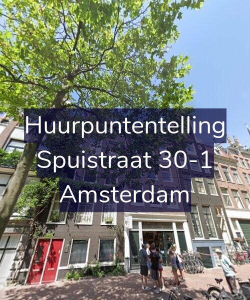 Foto gevel Huurpuntentelling voor Spuistraat 30-1, Amsterdam