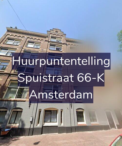 Foto gevel Huurpuntentelling voor Spuistraat 66-K, Amsterdam