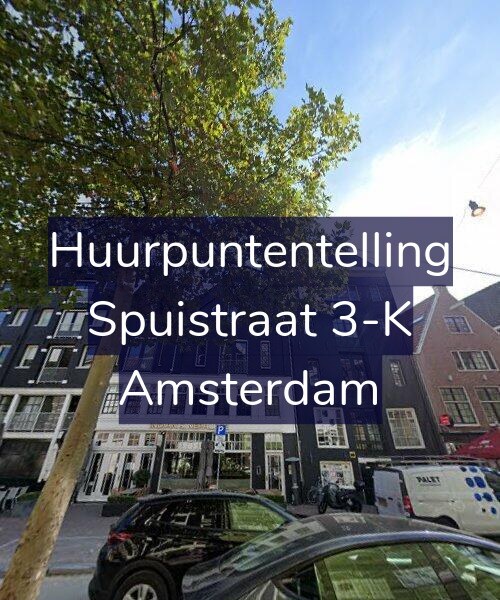 Foto gevel Huurpuntentelling voor Spuistraat 3-K, Amsterdam