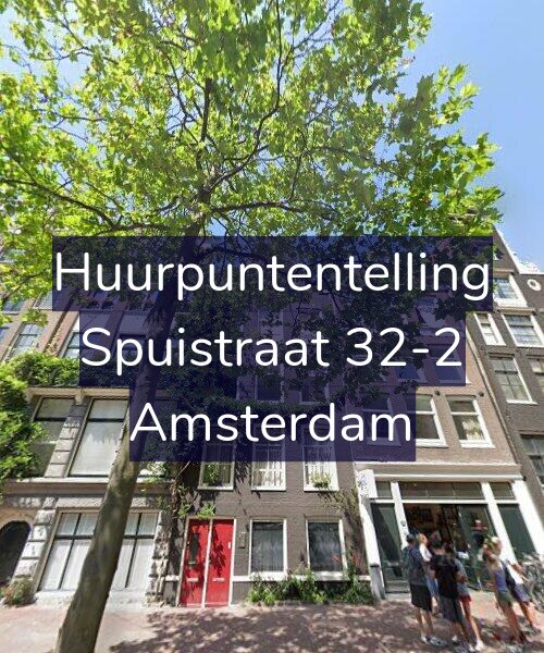 Foto gevel Huurpuntentelling voor Spuistraat 32-2, Amsterdam