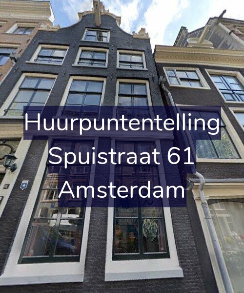 Foto gevel Huurpuntentelling voor Spuistraat 61, Amsterdam