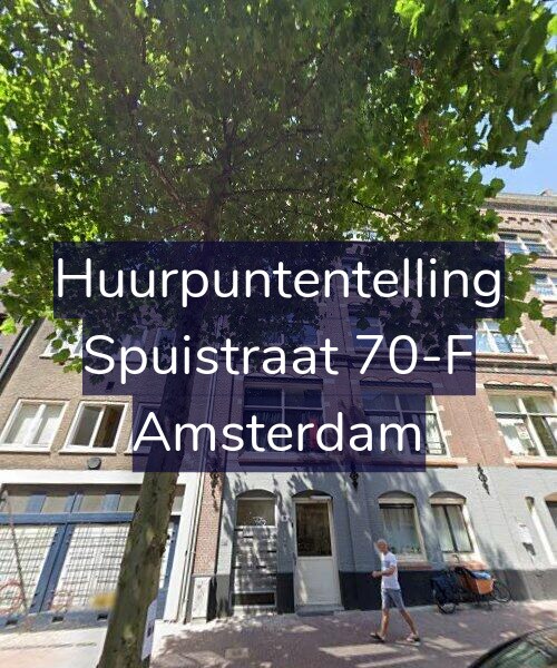 Foto gevel Huurpuntentelling voor Spuistraat 70-F, Amsterdam