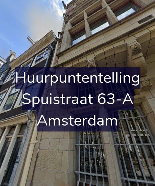 Foto gevel Huurpuntentelling voor Spuistraat 63-A, Amsterdam