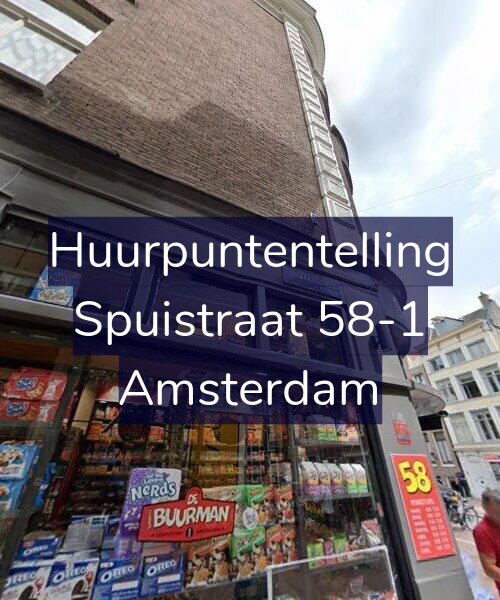 Foto gevel Huurpuntentelling voor Spuistraat 58-1, Amsterdam