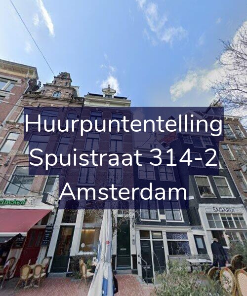 Foto gevel Huurpuntentelling voor Spuistraat 314-2, Amsterdam