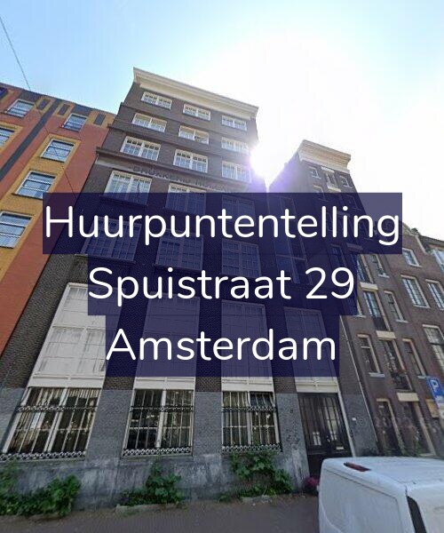 Foto gevel Huurpuntentelling voor Spuistraat 29, Amsterdam