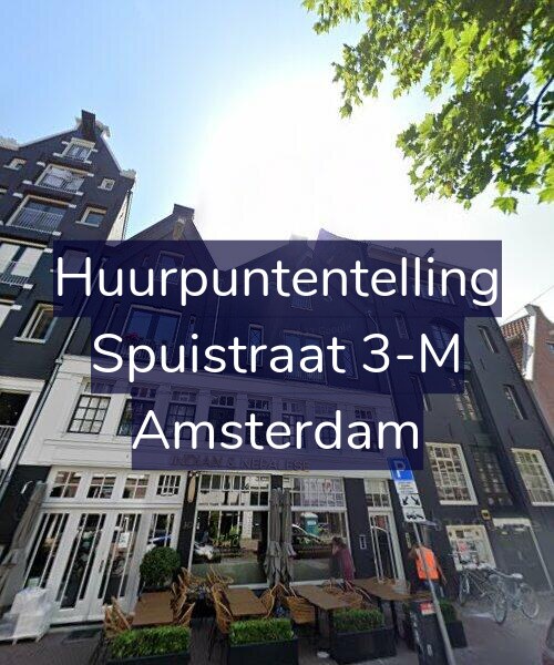 Foto gevel Huurpuntentelling voor Spuistraat 3-M, Amsterdam