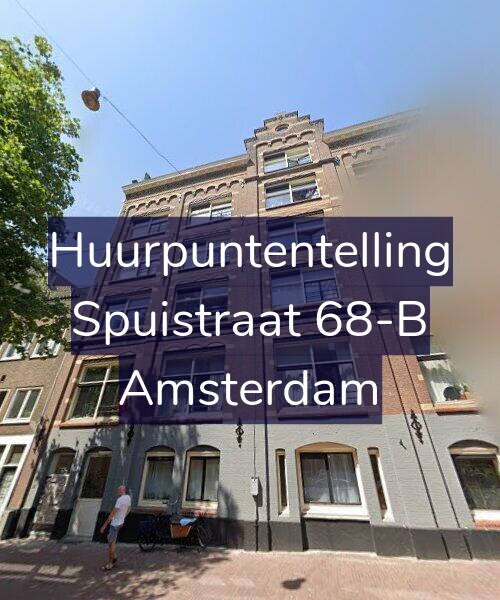 Foto gevel Huurpuntentelling voor Spuistraat 68-B, Amsterdam