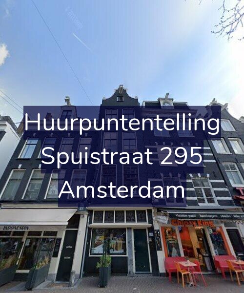 Foto gevel Huurpuntentelling voor Spuistraat 295, Amsterdam
