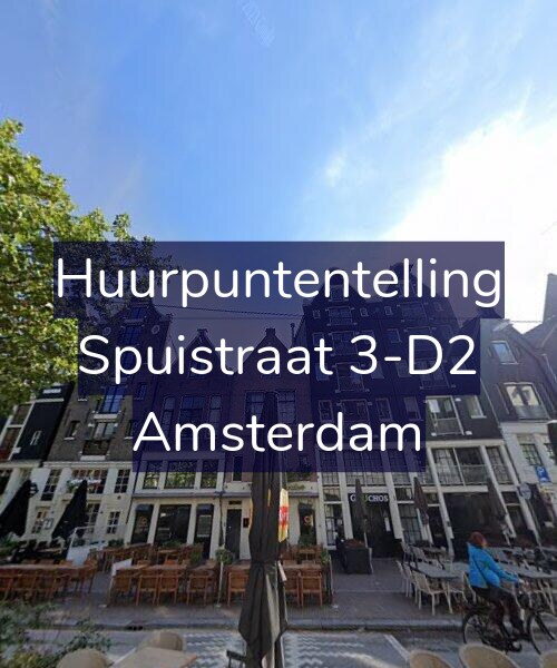 Foto gevel Huurpuntentelling voor Spuistraat 3-D2, Amsterdam