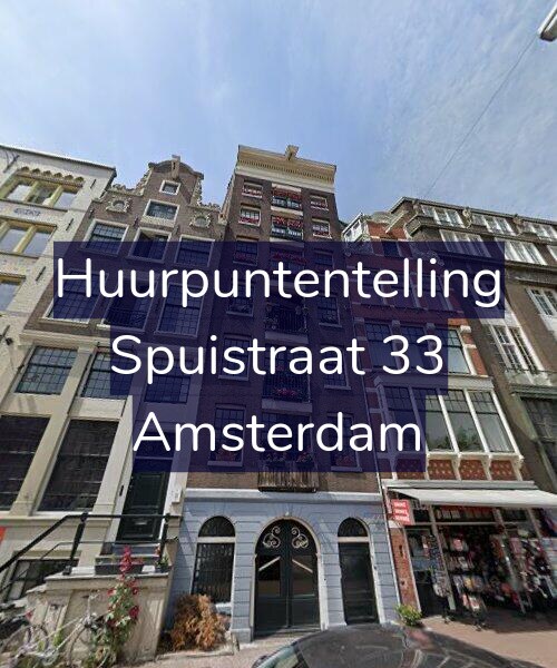 Foto gevel Huurpuntentelling voor Spuistraat 33, Amsterdam