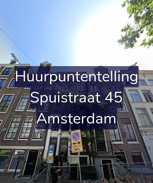 Foto gevel Huurpuntentelling voor Spuistraat 45, Amsterdam