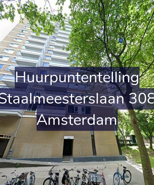 Foto gevel Huurpuntentelling voor Staalmeesterslaan 308, Amsterdam