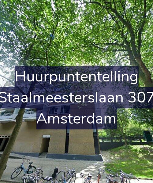 Foto gevel Huurpuntentelling voor Staalmeesterslaan 307, Amsterdam
