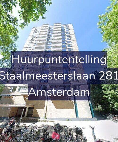Foto gevel Huurpuntentelling voor Staalmeesterslaan 281, Amsterdam