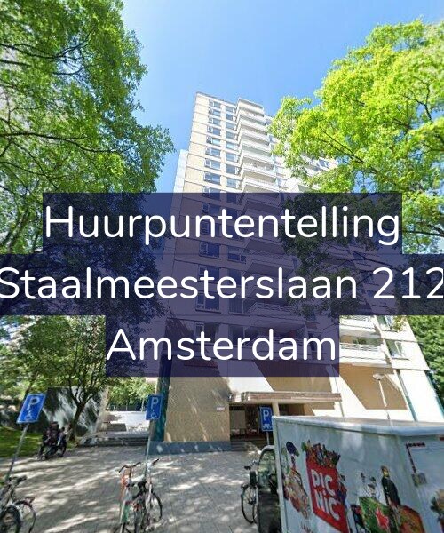 Foto gevel Huurpuntentelling voor Staalmeesterslaan 212, Amsterdam