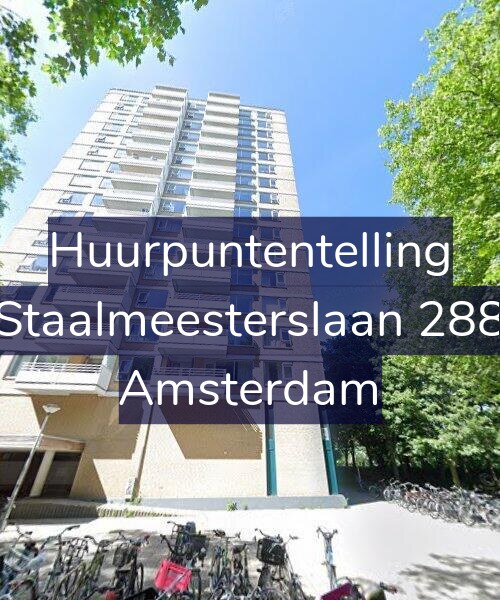 Foto gevel Huurpuntentelling voor Staalmeesterslaan 288, Amsterdam