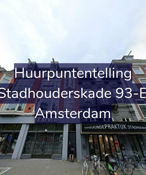 Foto gevel Huurpuntentelling voor Stadhouderskade 93-B, Amsterdam
