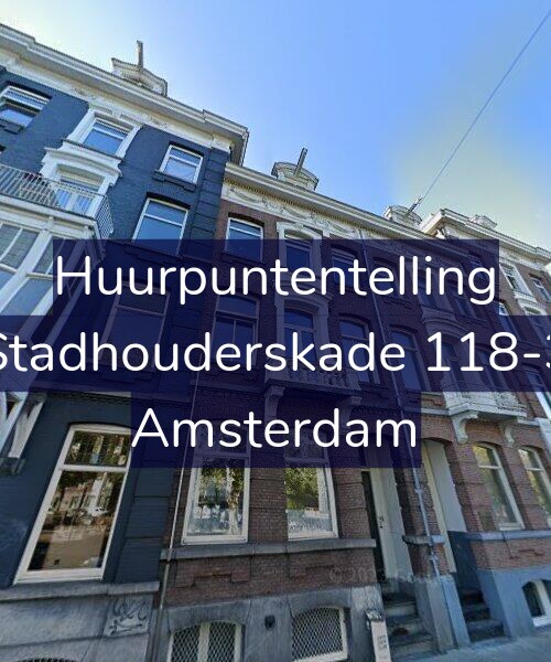 Foto gevel Huurpuntentelling voor Stadhouderskade 118-3, Amsterdam