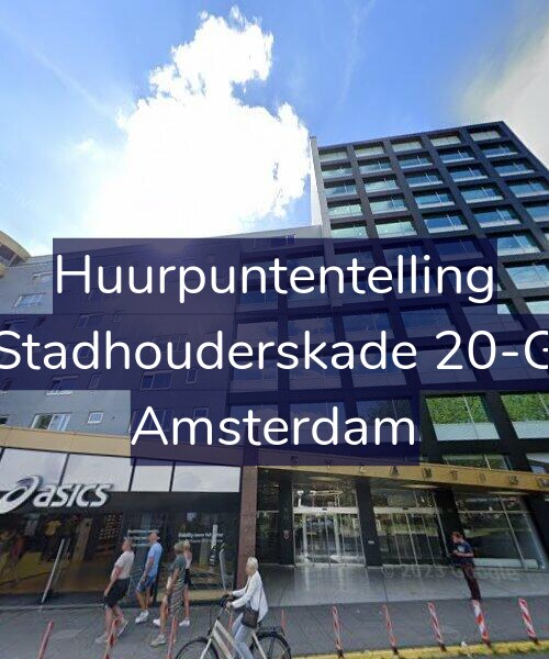 Foto gevel Huurpuntentelling voor Stadhouderskade 20-G, Amsterdam